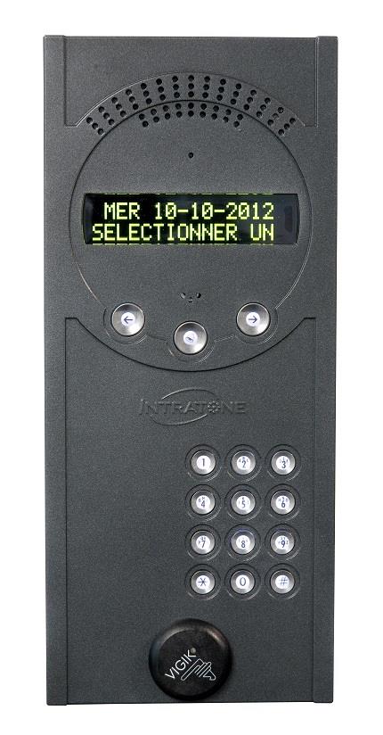 Interphone Audio Intratone Spécial Industrie Filaire 1 bouton - Finition  argent - Continental Automatisme Distribution